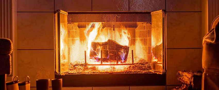 Mendota Hearth Landscape Fireplace Installation in Frederick, Maryland