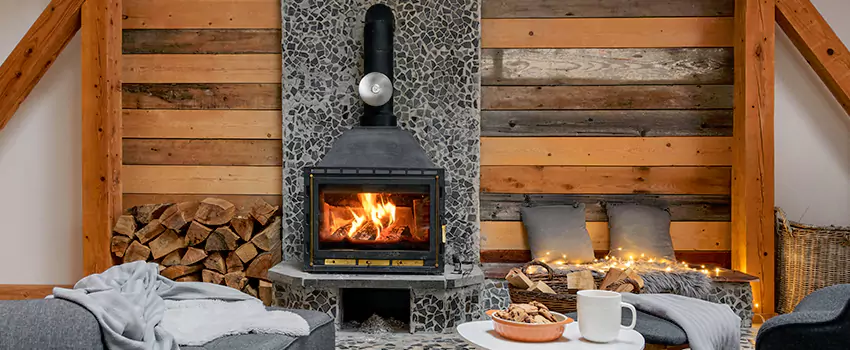 Thelin Hearth Products Direct Vent Gas Stove Fireplace Inspection in Frederick, Maryland